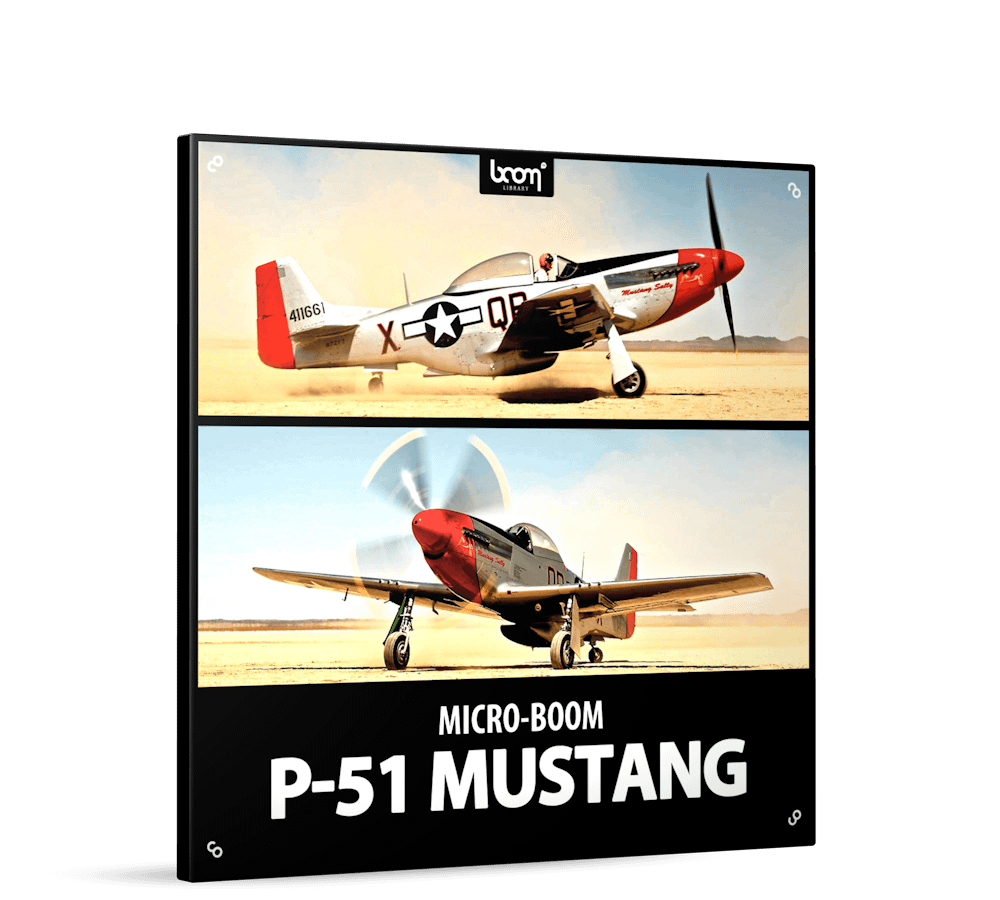 P51 Mustang Sound Effects Library Product Box by BOOM Library