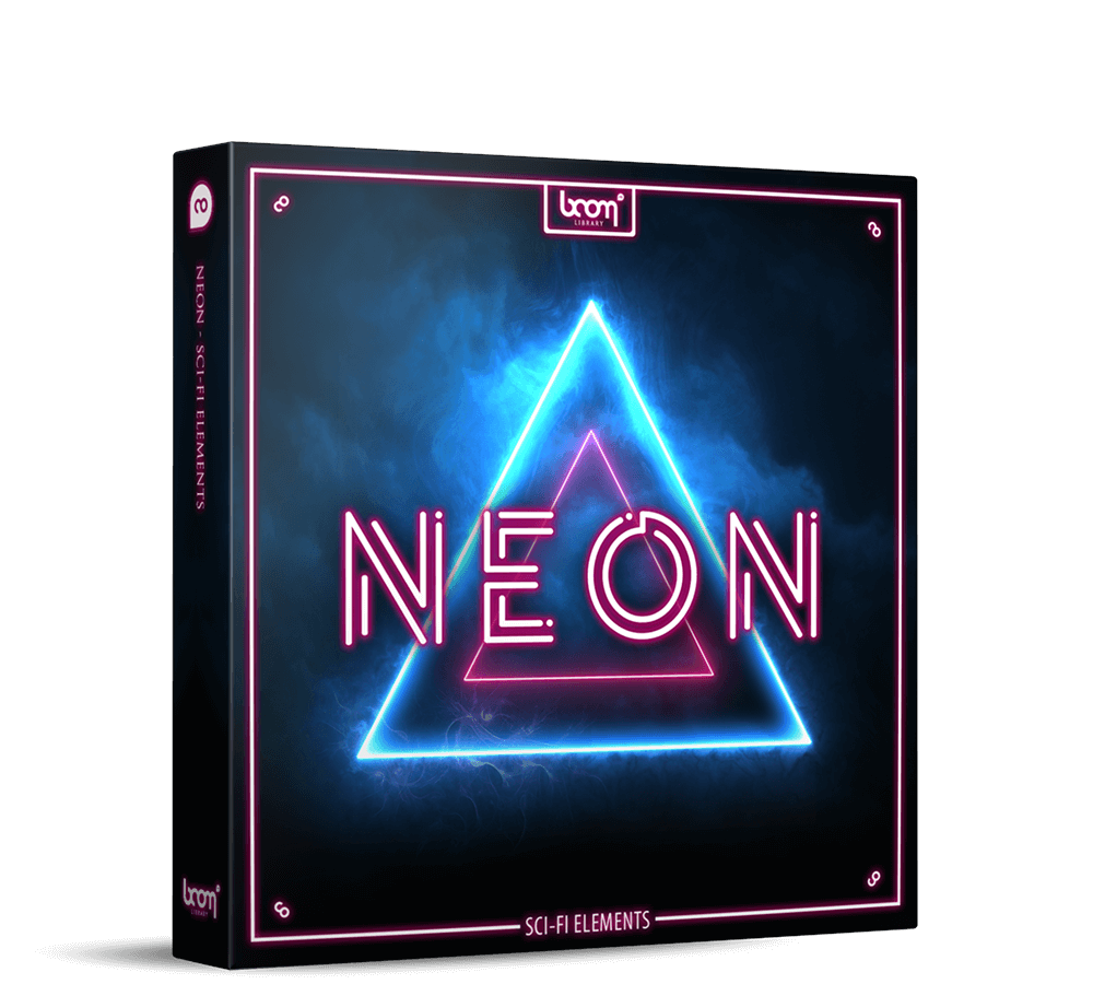 BOOM Library neon sci fi sound effects packshot