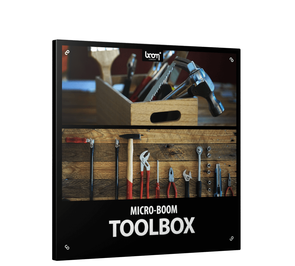 BOOM Library toolbox micro boom sound effects packshot
